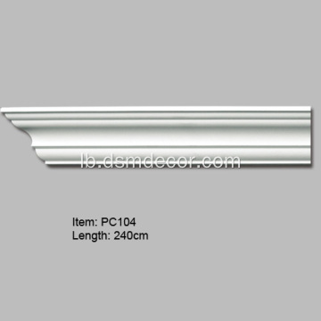 Polyurethan Plain Dekorative Cornice Molding